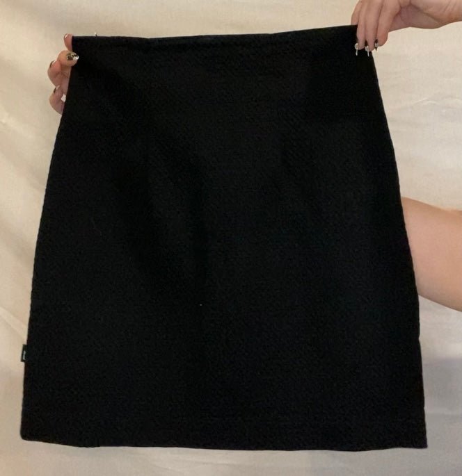 Black Kiltie Skirt NZ Made - Getting Thrifty