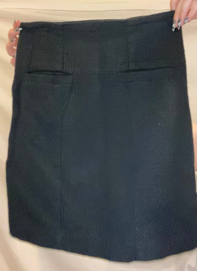 Black Kiltie Skirt NZ Made - Getting Thrifty