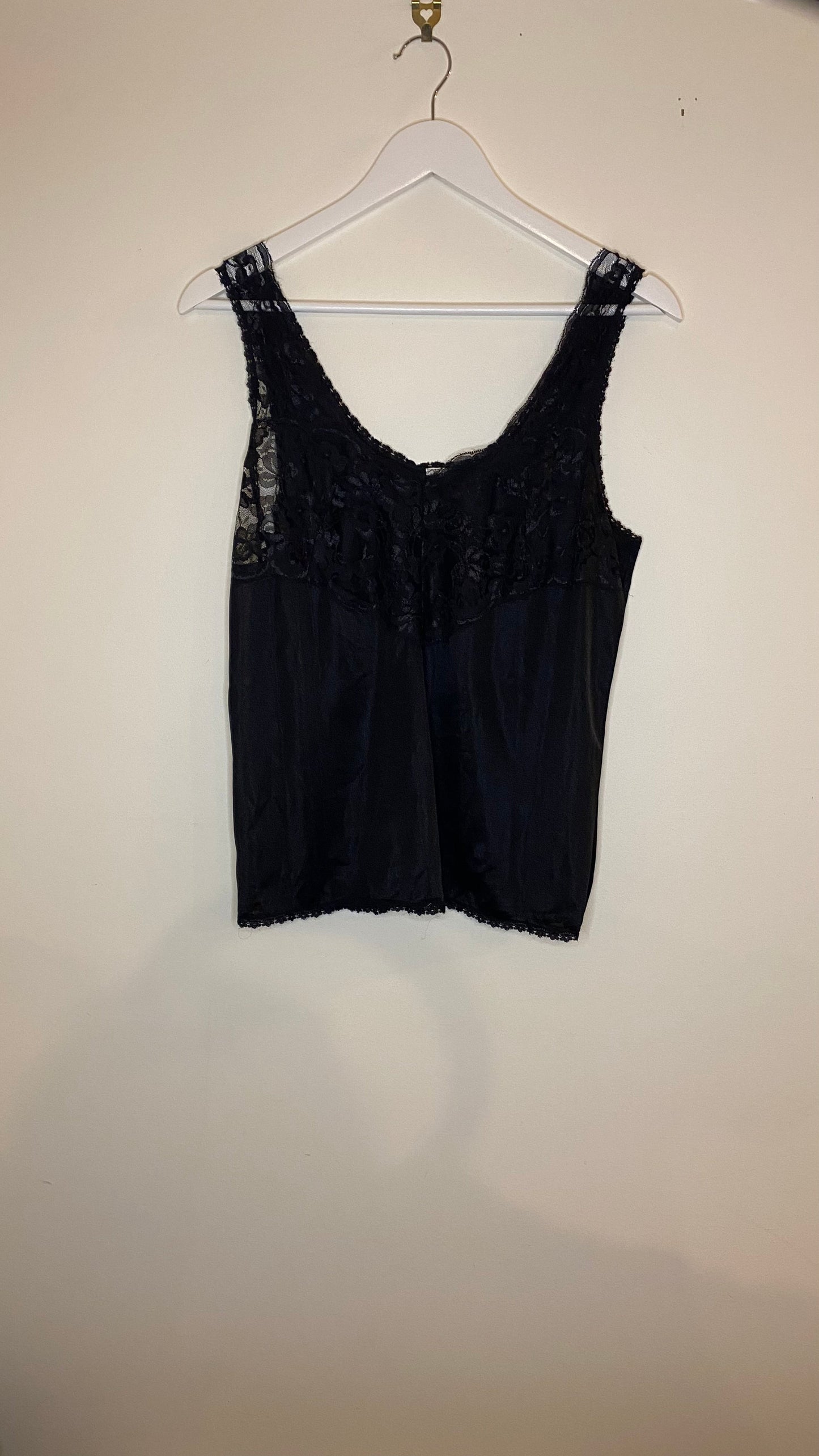 Black Lace Cami - Getting Thrifty