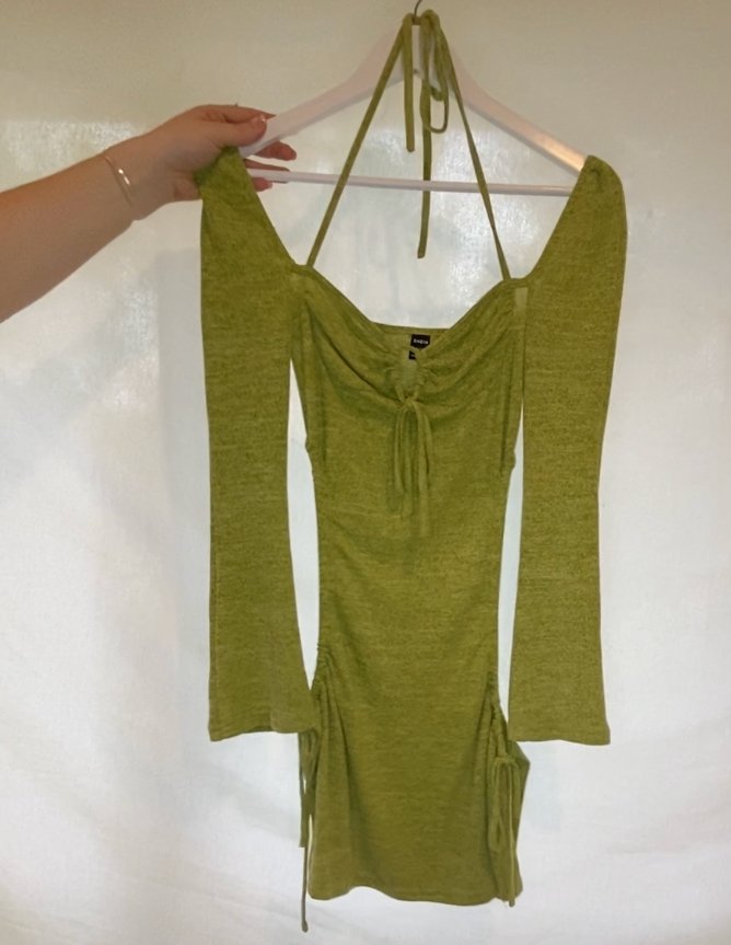 Green Cutout Dress - Getting Thrifty