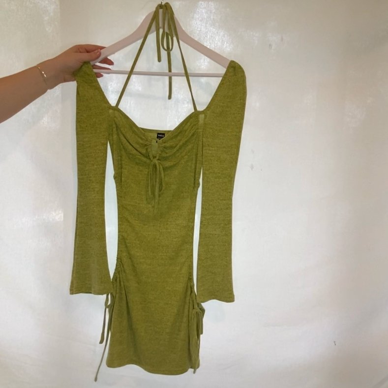 Green Cutout Dress - Getting Thrifty