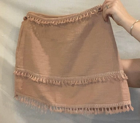 Pink Ally Tassle Skirt - Getting Thrifty