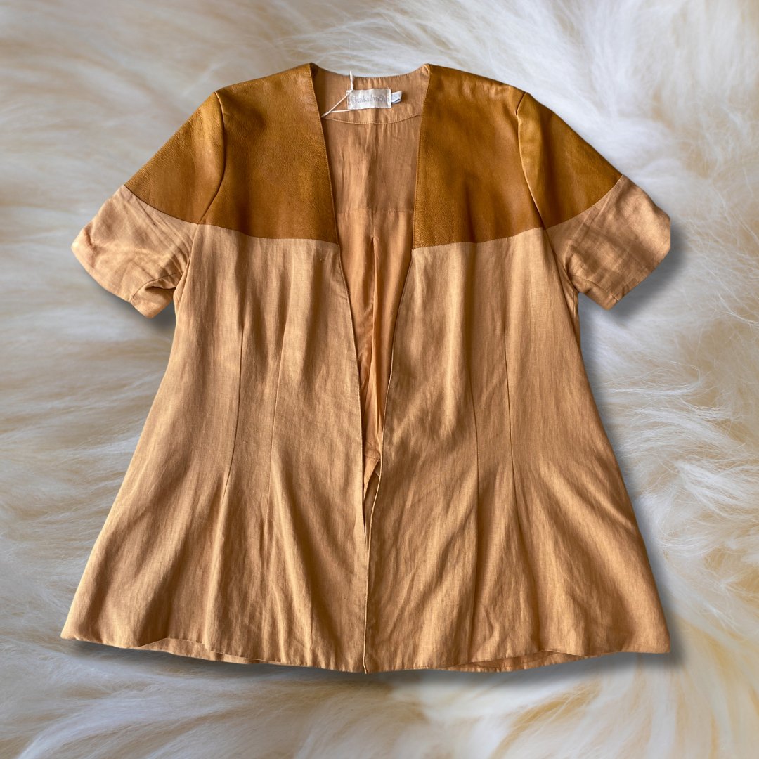 Shakuhachi Leather Detail Top - Getting Thrifty