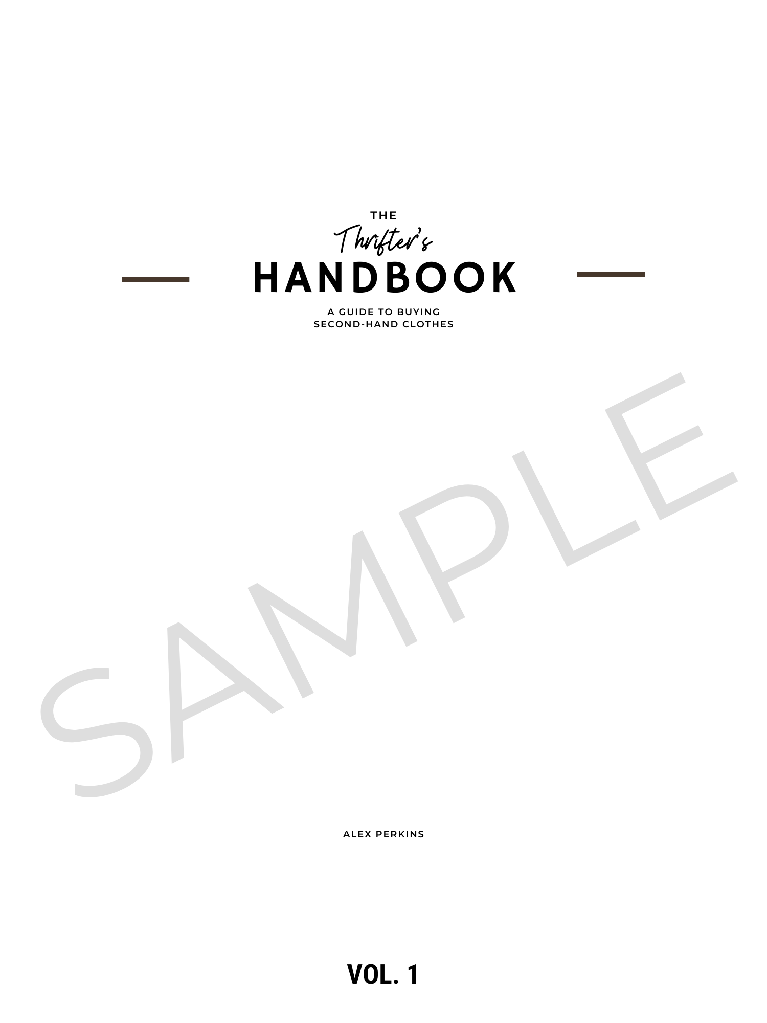 The Thrifter's Handbook - Hardcover Coffee Table Book - Getting Thrifty