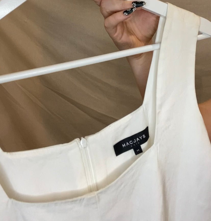 White Macjays Dress - Getting Thrifty